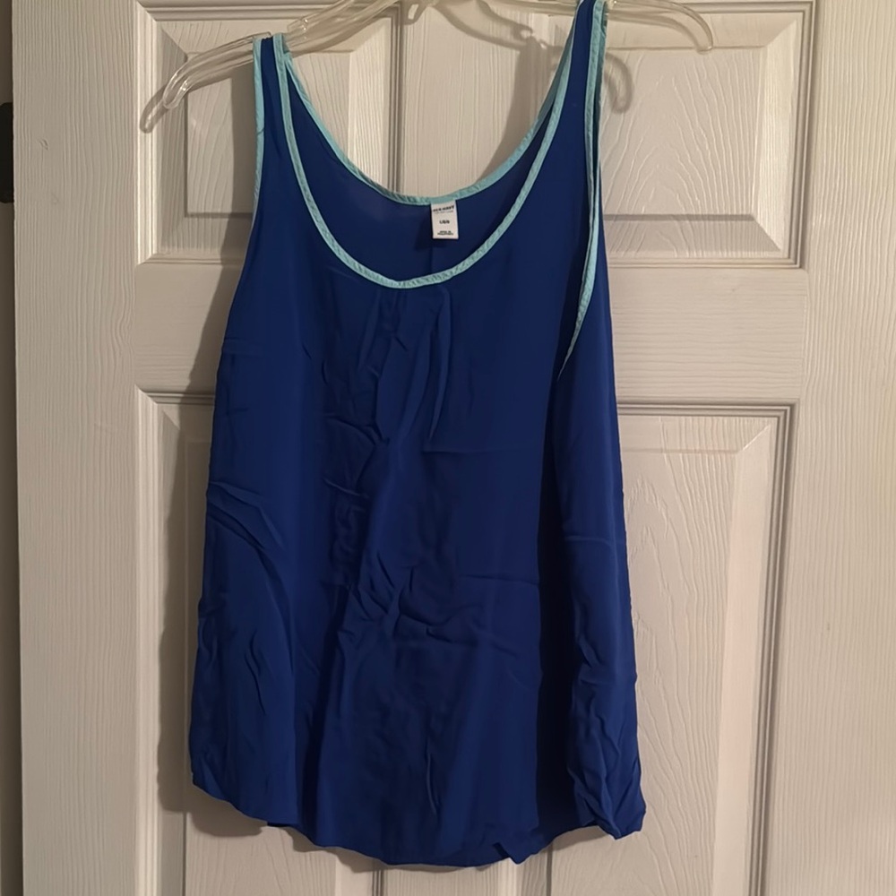 Blue Sleeveless Top